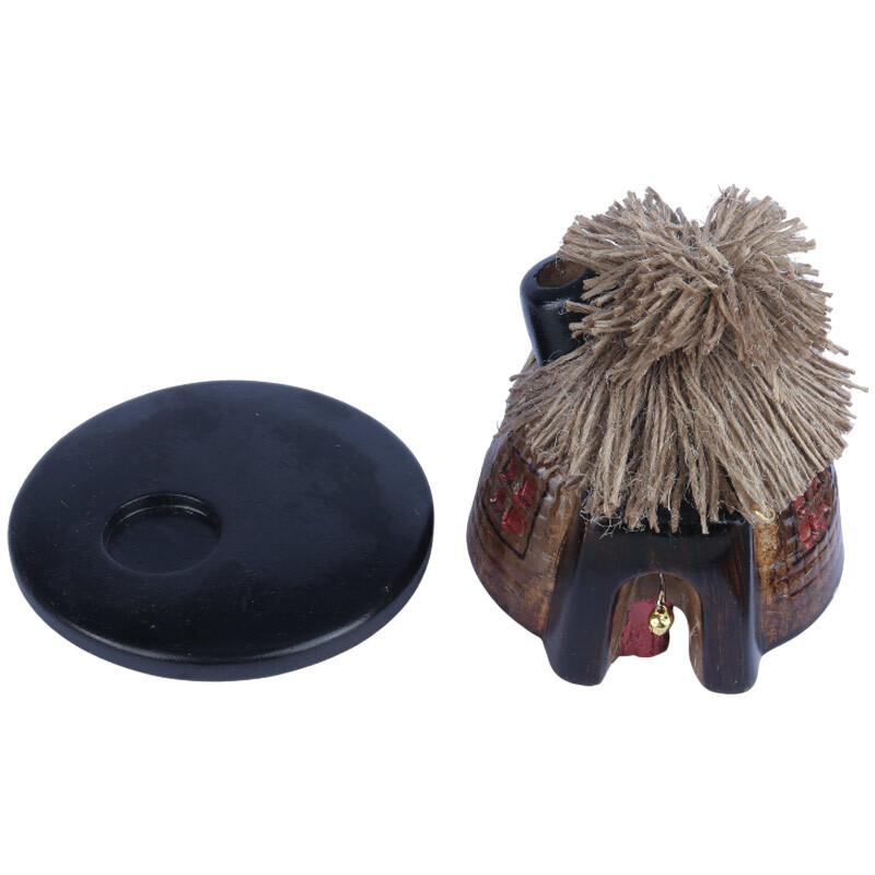 جا عودی چوبی طرح کلبه سرخ پوستی بزرگ