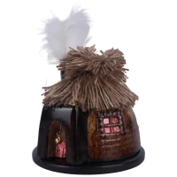 جا عودی چوبی طرح کلبه سرخ پوستی بزرگ