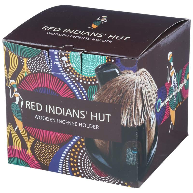 جا عودی چوبی طرح کلبه سرخ پوستی بزرگ