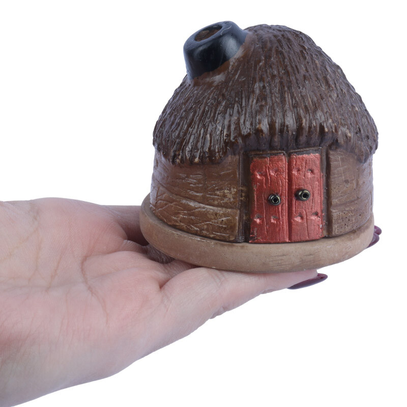 جا عودی چوبی طرح کلبه سرخ پوستی کوچک