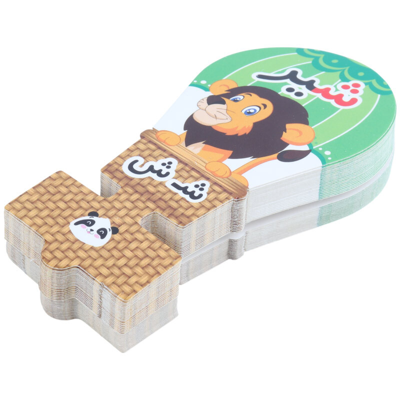 سرمدادی مقوایی حروف الفبا آموزش حرف ش بسته 40 عددی