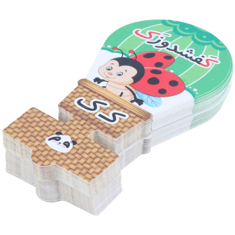 سرمدادی مقوایی حروف الفبا آموزش حرف ک بسته 40 عددی