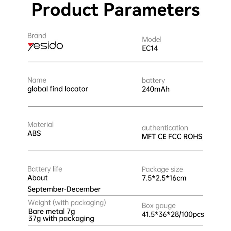 تگ هوشمند یسیدو EC14