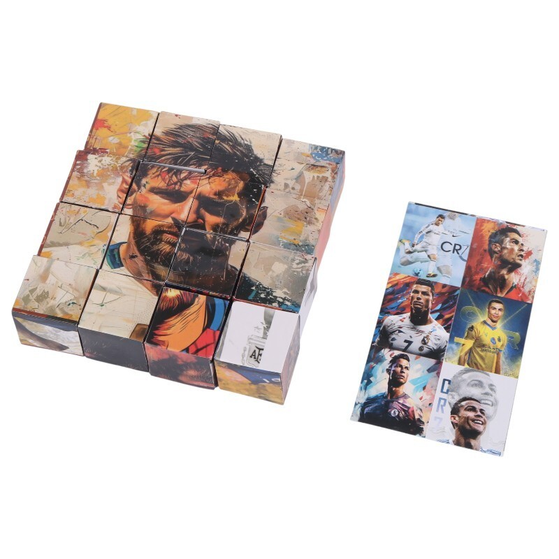 پازل مکعبی 6 وجهی طرح فوتبالی شایان