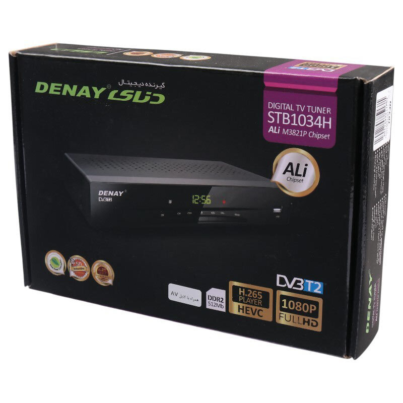 گیرنده دیجیتال دنای Denay STB1034H + کابل AV