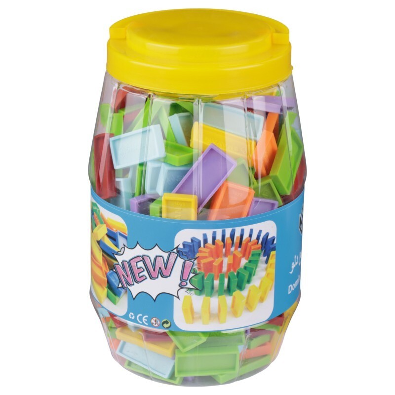 بازی فکری دومینو 300 تکه سطلی شایان تویز