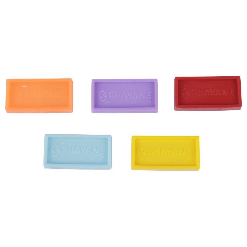 بازی فکری دومینو 300 تکه سطلی شایان تویز