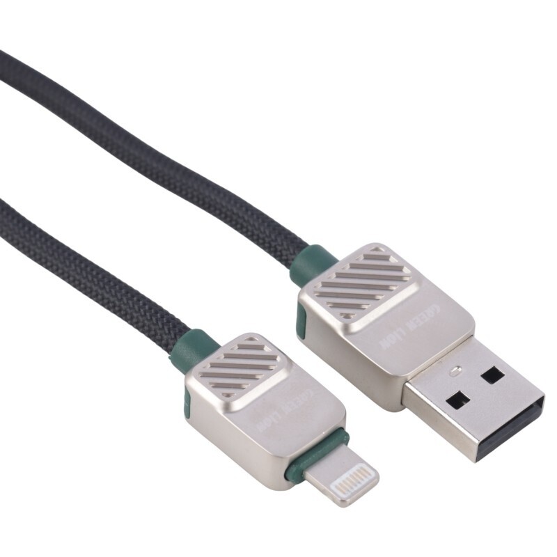 کابل لایتنینگ فست شارژ 12 وات گرین لاین GNELUALG1BK طول 1 متر