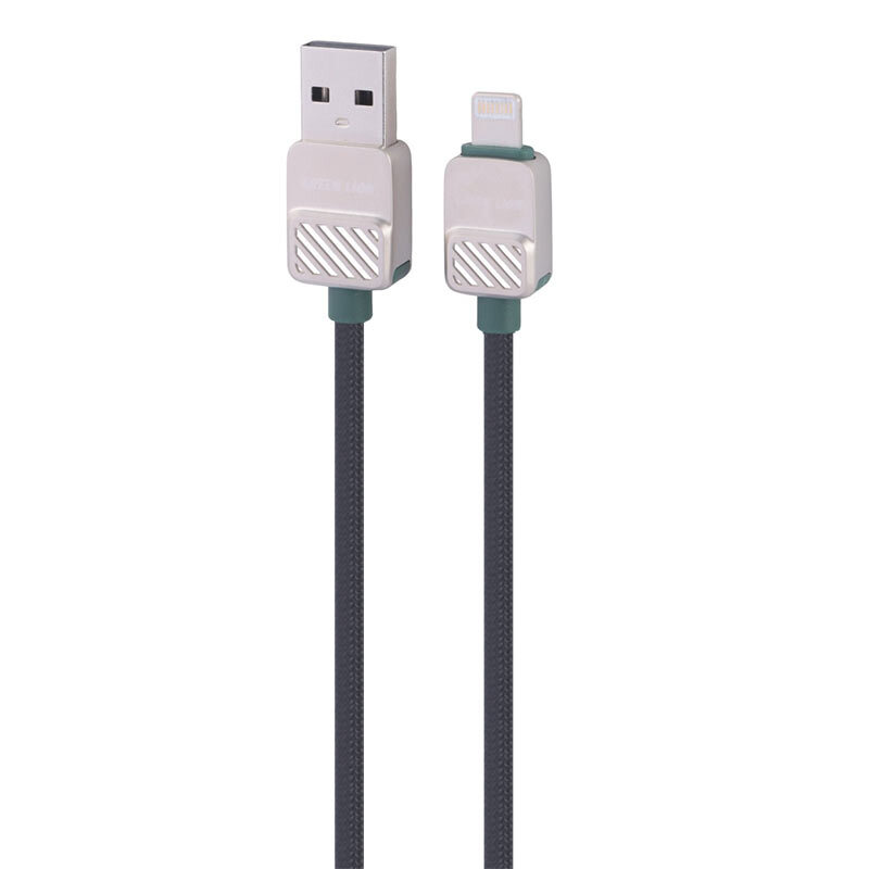 کابل لایتنینگ فست شارژ 12 وات گرین لاین GNELUALG1BK طول 1 متر
