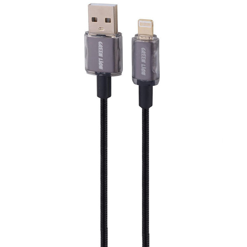 کابل لایتنینگ فست شارژ 3 آمپر گرین لاین GNTPTGHATLBK طول 1 متر