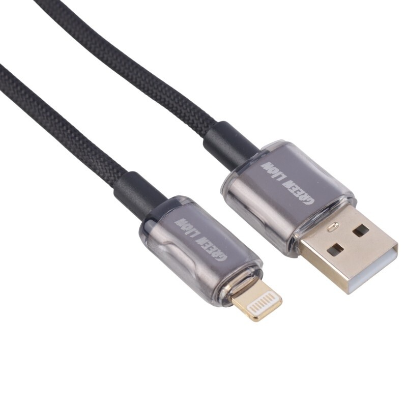 کابل لایتنینگ فست شارژ 3 آمپر گرین لاین GNTPTGHATLBK طول 1 متر