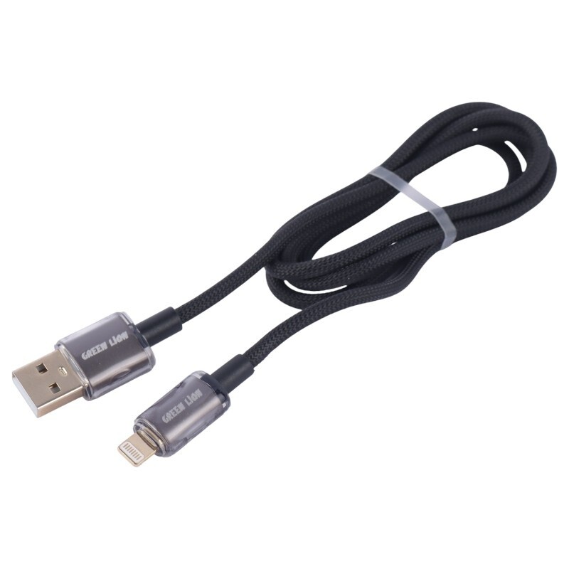 کابل لایتنینگ فست شارژ 3 آمپر گرین لاین GNTPTGHATLBK طول 1 متر