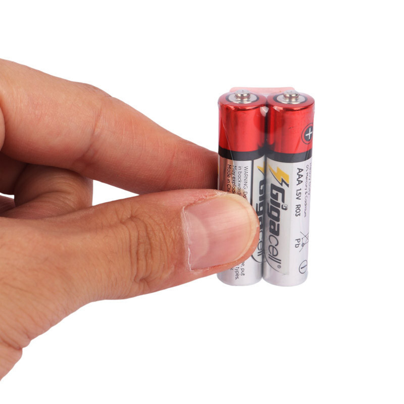 باتری دوتایی نیم قلمی گیگاسل Ultra Heavy Duty R03 شرینک