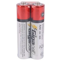 باتری دوتایی نیم قلمی گیگاسل Ultra Heavy Duty R03 شرینک