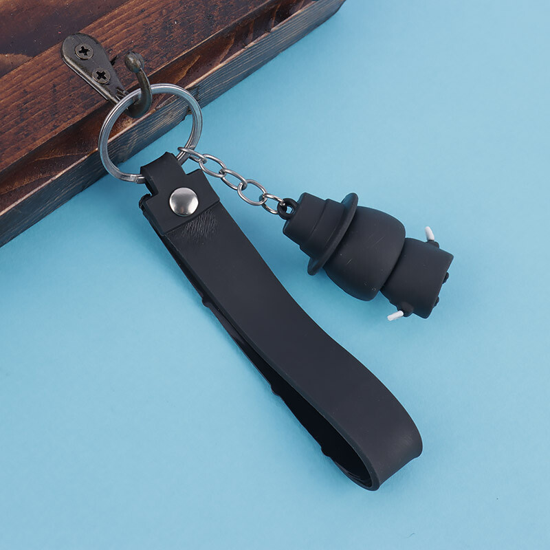 جاکلیدی سیلیکونی طرح شخصیت + بند آویز