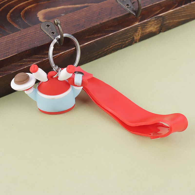 جاکلیدی سیلیکونی طرح آقای خرچنگ کد 2 + بند آویز