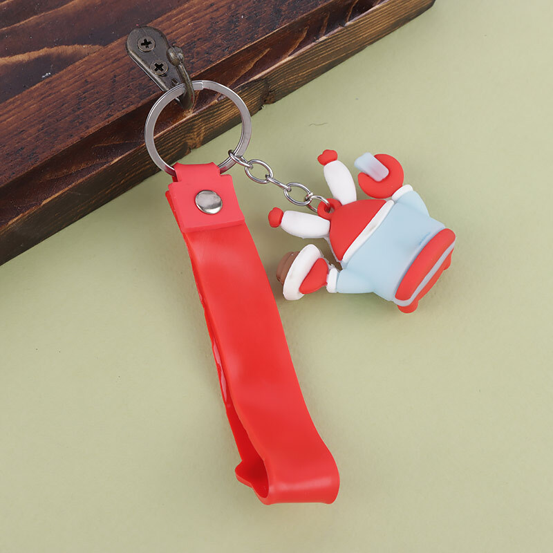 جاکلیدی سیلیکونی طرح آقای خرچنگ کد 2 + بند آویز