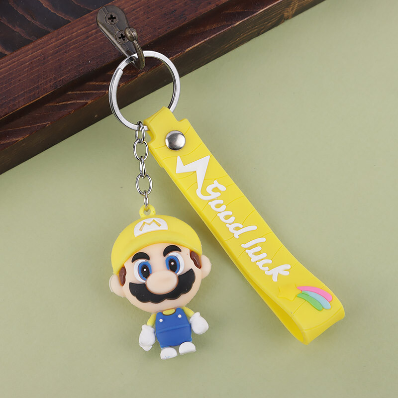 جاکلیدی سیلیکونی طرح ماریو Super Mario + بند آویز