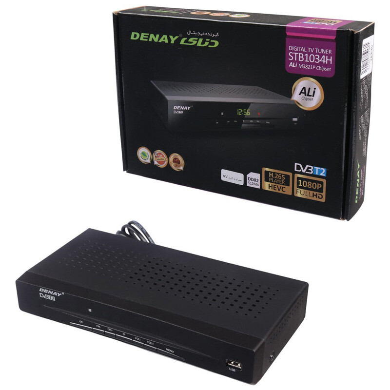 گیرنده دیجیتال دنای Denay STB1034H + کابل AV