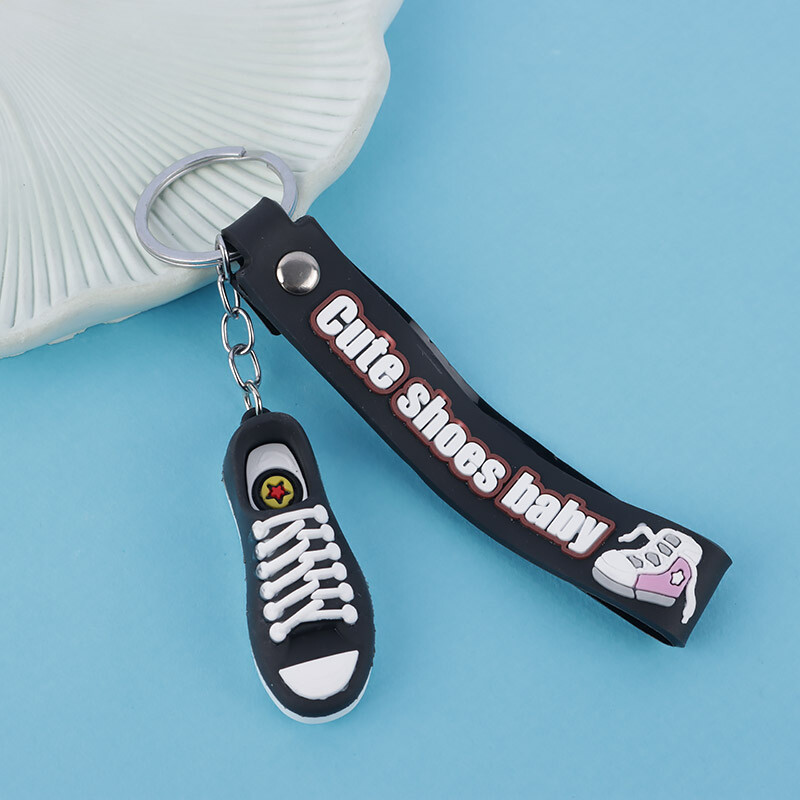جاکلیدی سیلیکونی طرح کفش میکس + بند آویز