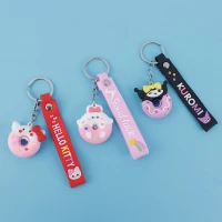 جاکلیدی سیلیکونی طرح خوراکی + بند آویز