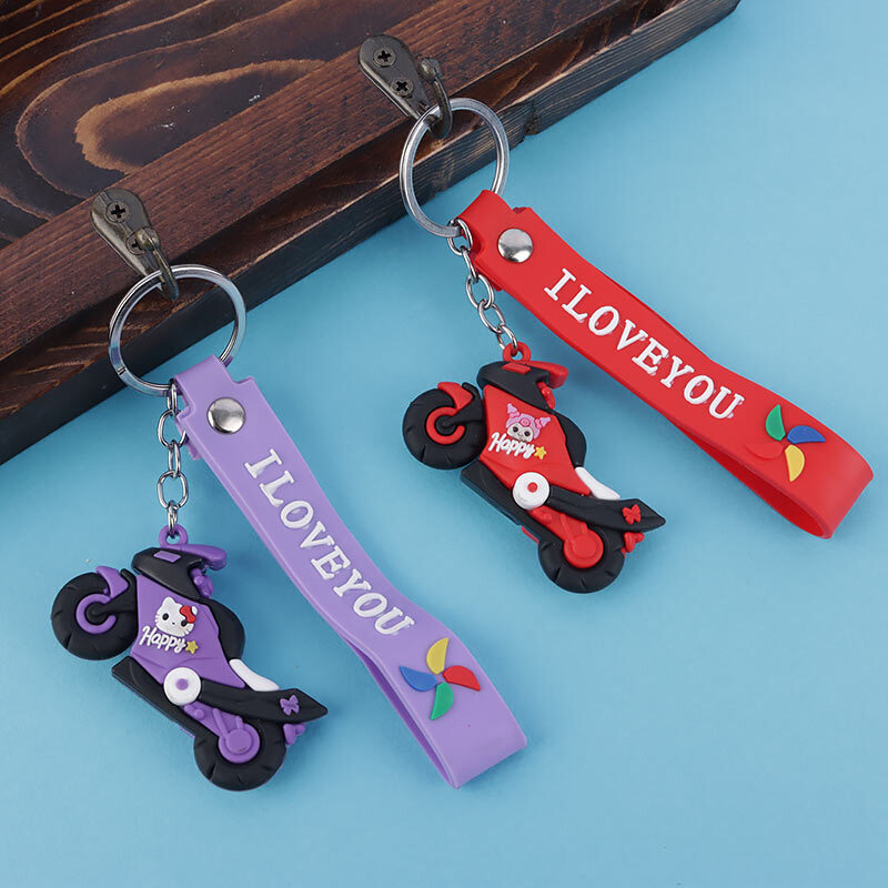 جاکلیدی سیلیکونی طرح موتور سیکلت کد 1 + بند آویز