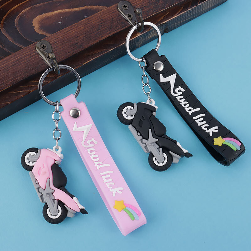 جاکلیدی سیلیکونی طرح موتور سیکلت کد 1 + بند آویز