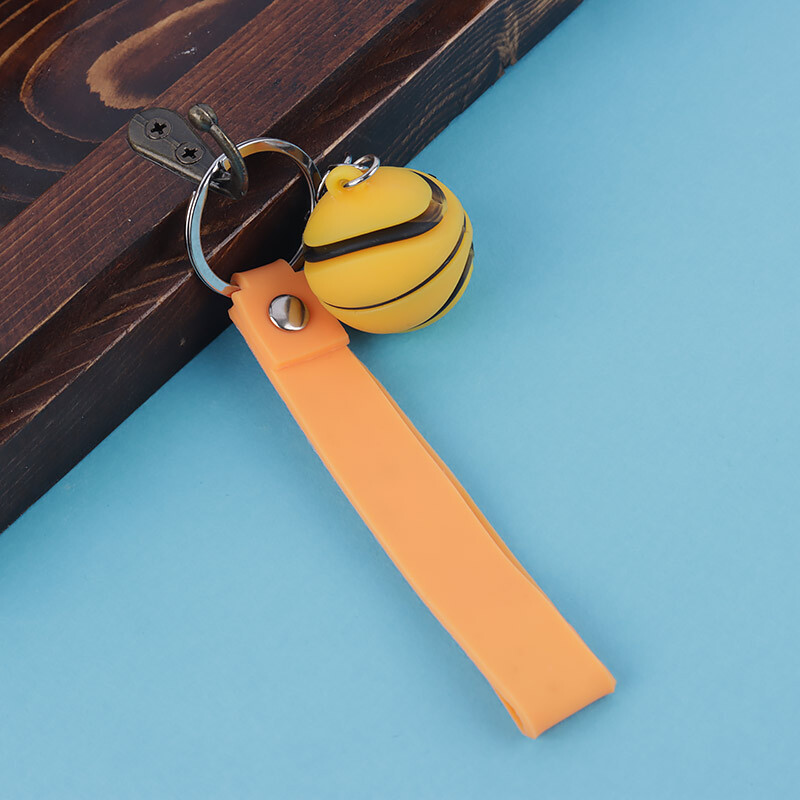 جاکلیدی سیلیکونی طرح توپ ورزشی + بند آویز