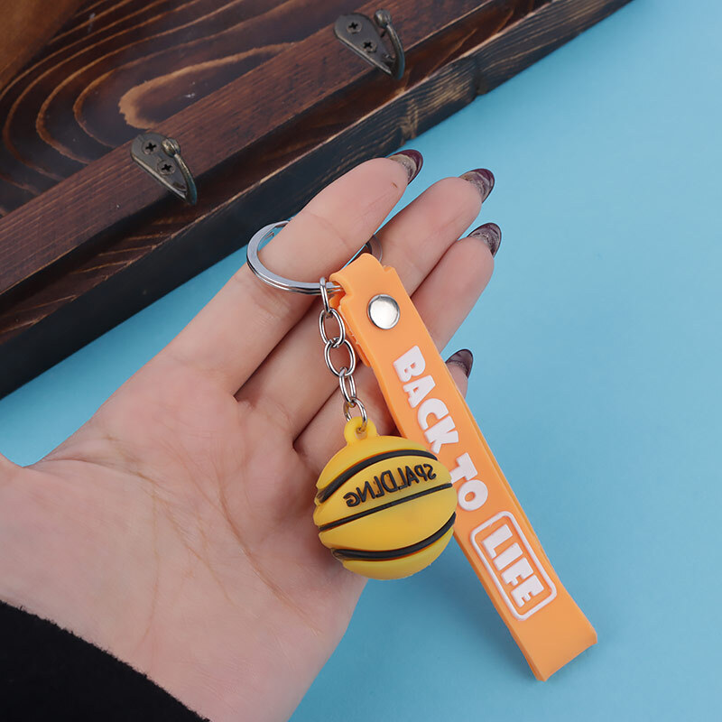 جاکلیدی سیلیکونی طرح توپ ورزشی + بند آویز