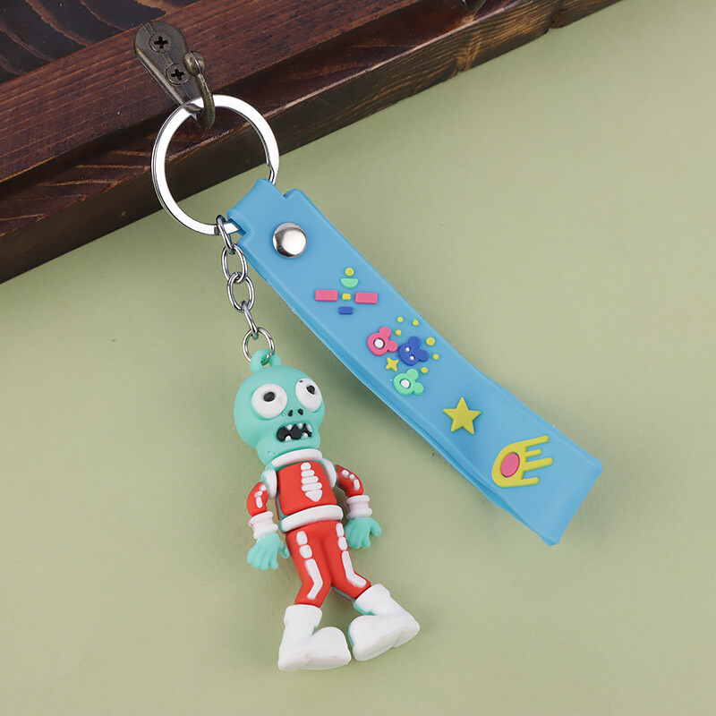 جاکلیدی سیلیکونی طرح زامبی کد 1 + بند آویز