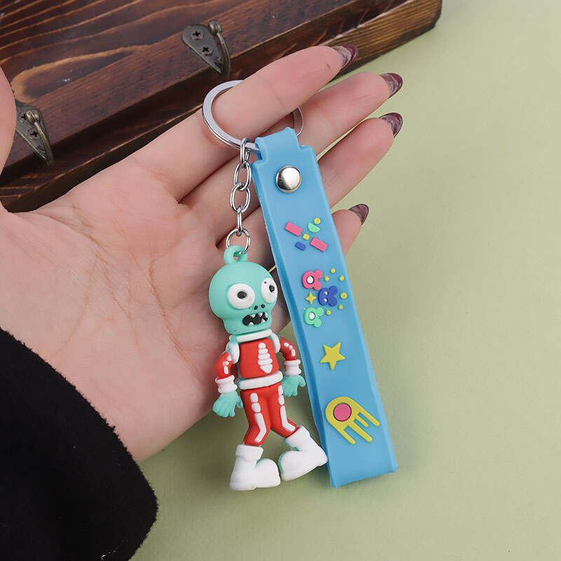 جاکلیدی سیلیکونی طرح زامبی کد 1 + بند آویز