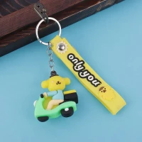 جاکلیدی سیلیکونی طرح پوکمون موتوری + بند آویز