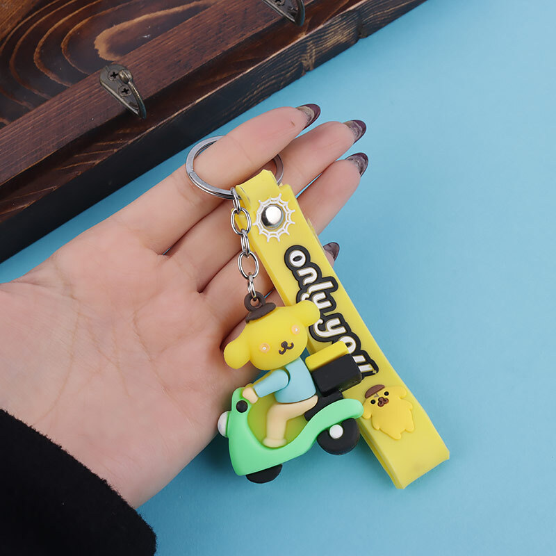 جاکلیدی سیلیکونی طرح پوکمون موتوری + بند آویز