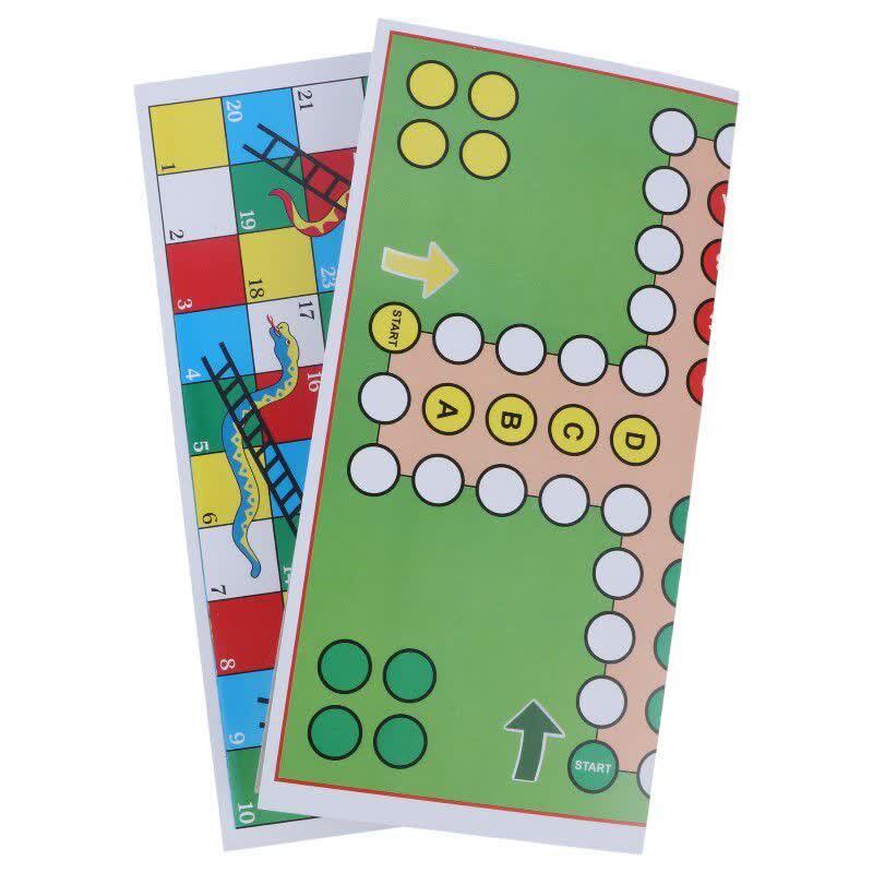 بازی فکری منچ و مار پله مقوایی 22×22 سانتی متر شایان تویز