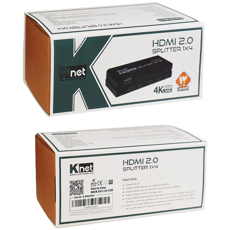 اسپلیتر 4 پورت HDMI کی نت K-S644