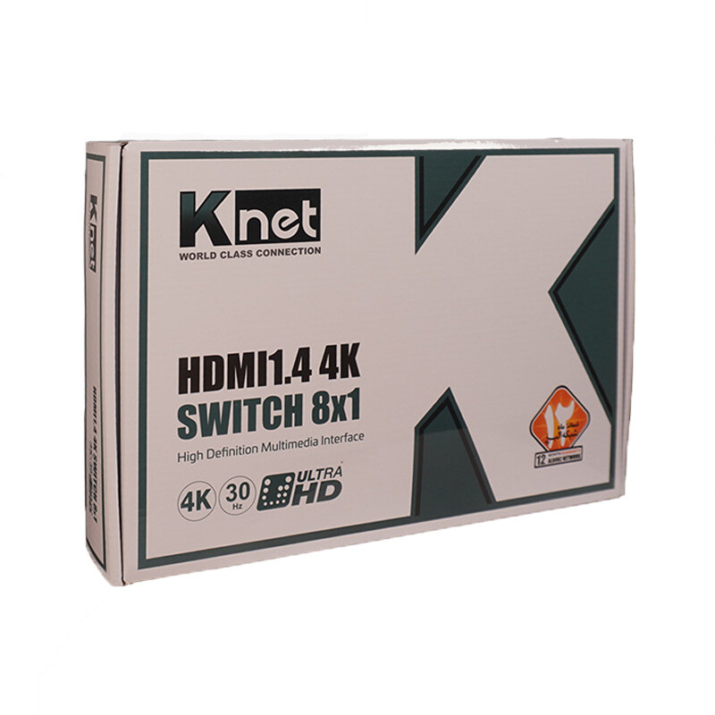 سوییچ 8 پورت HDMI کی نت K-S728 + ریموت کنترل