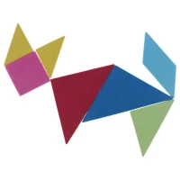 بازی فکری تانگرام 7 تکه سلفونی شایان تویز کد 60