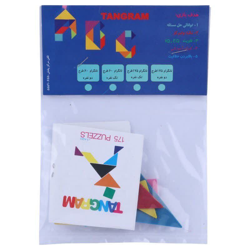 بازی فکری تانگرام 7 تکه سلفونی شایان تویز کد 60