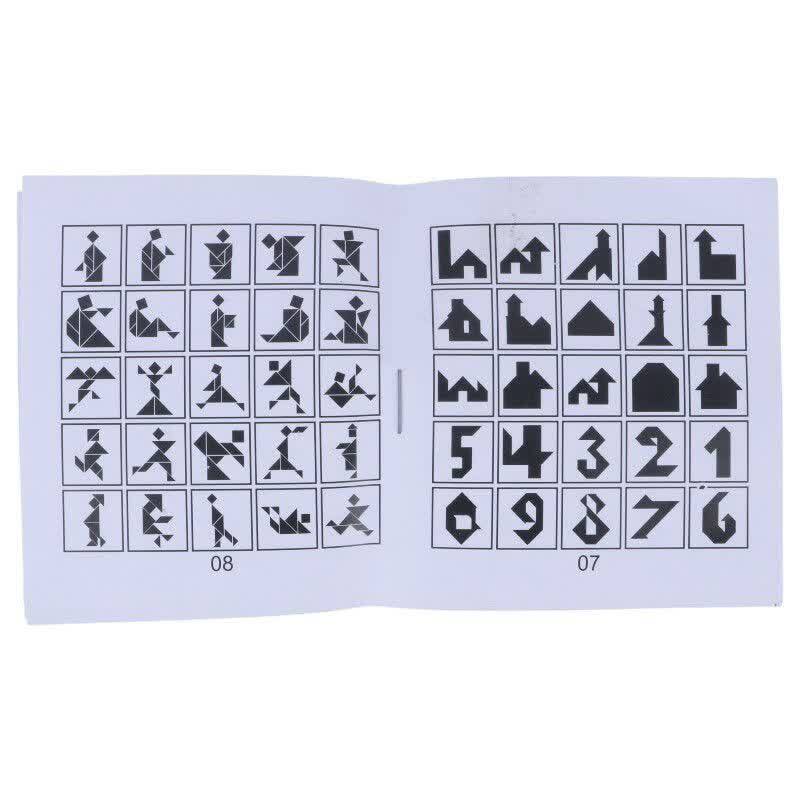 بازی فکری تانگرام 7 تکه سلفونی شایان تویز کد 60