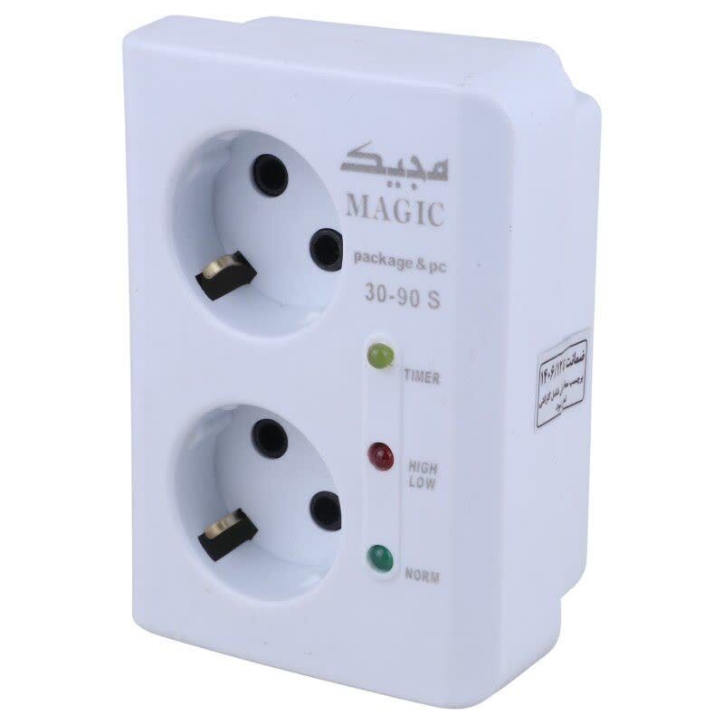 محافظ برق کامپیوتر و پکیج 2 خانه ارت دار مجیک 207