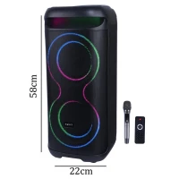 اسپیکر چمدانی بلوتوثی هویت SQ122BT + میکروفون و ریموت کنترل