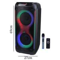 اسپیکر چمدانی بلوتوثی هویت SQ120BT + میکروفون و ریموت کنترل