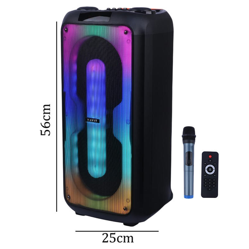 اسپیکر چمدانی بلوتوثی هویت SQ119BT + میکروفون و ریموت کنترل