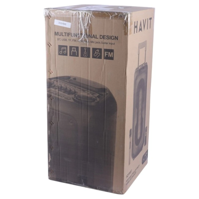 اسپیکر چمدانی بلوتوثی هویت SQ119BT + میکروفون و ریموت کنترل