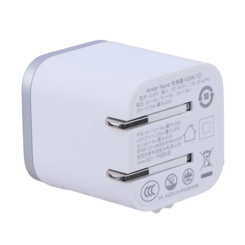 شارژر دیواری 45 وات انکر Nano A2692P21 PD 3A