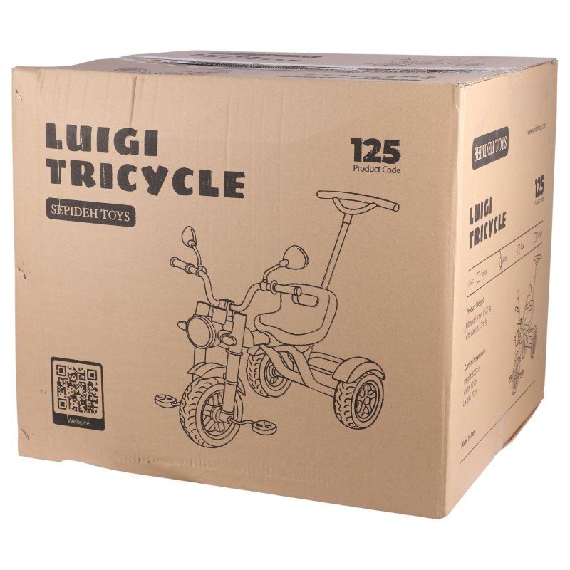 سه چرخه موزیکال کودک سپیده تویز Luigi کد 125