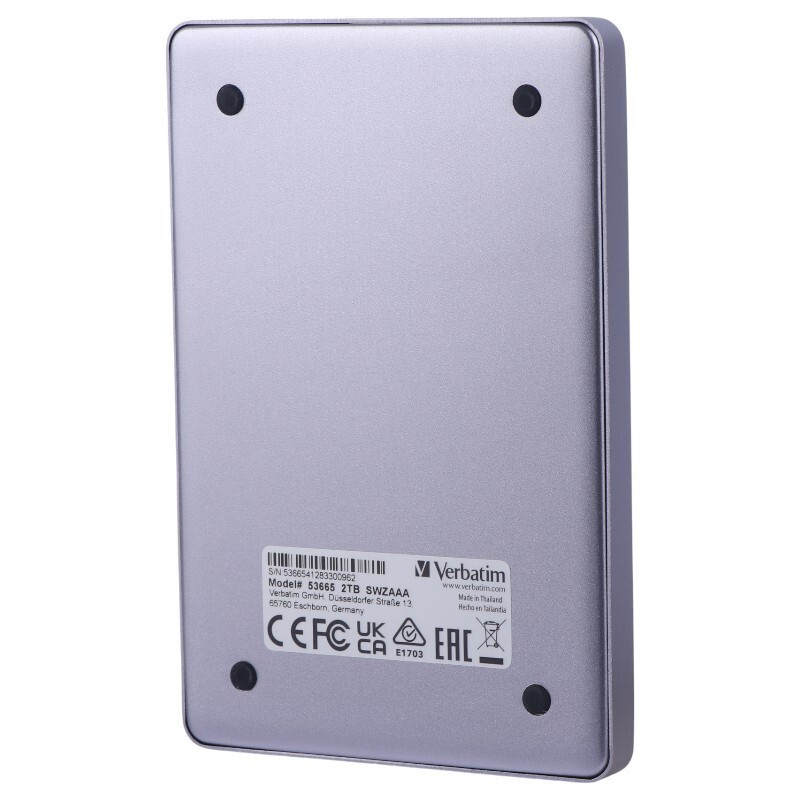 هارد اکسترنال ورباتیم Verbatim Store n Go ALU Slim 2TB