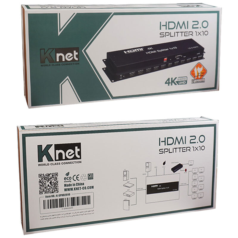 اسپلیتر 10 پورت HDMI کی نت K-S6410