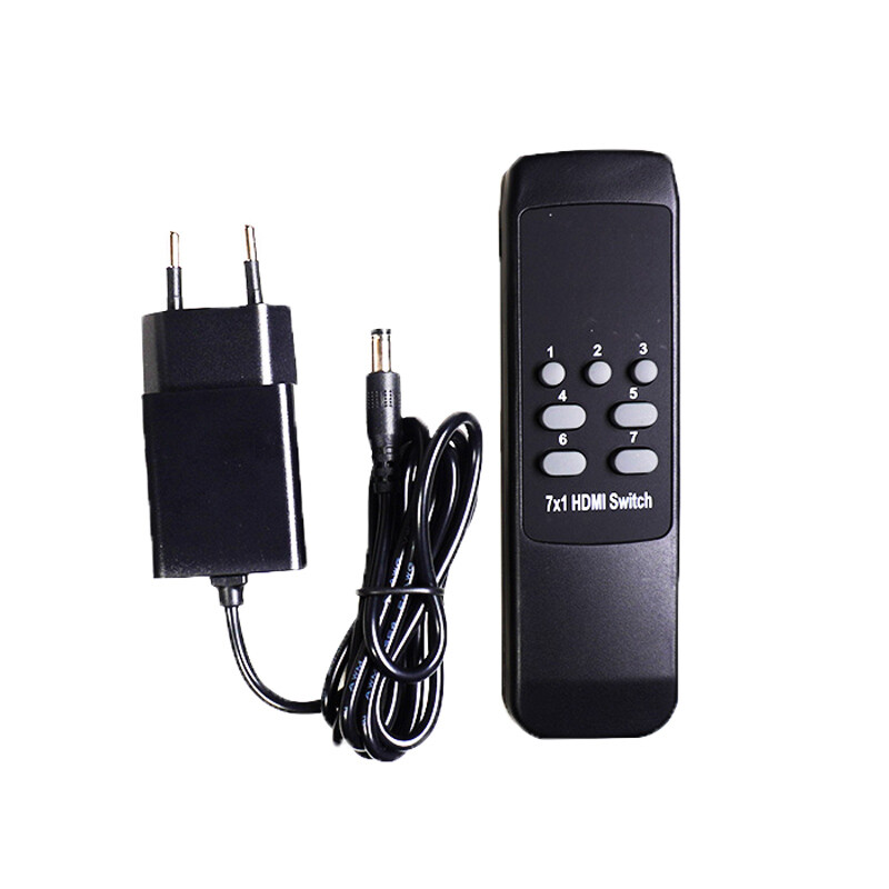 سوییچ 7 پورت HDMI کی نت K-S727 + ریموت کنترل