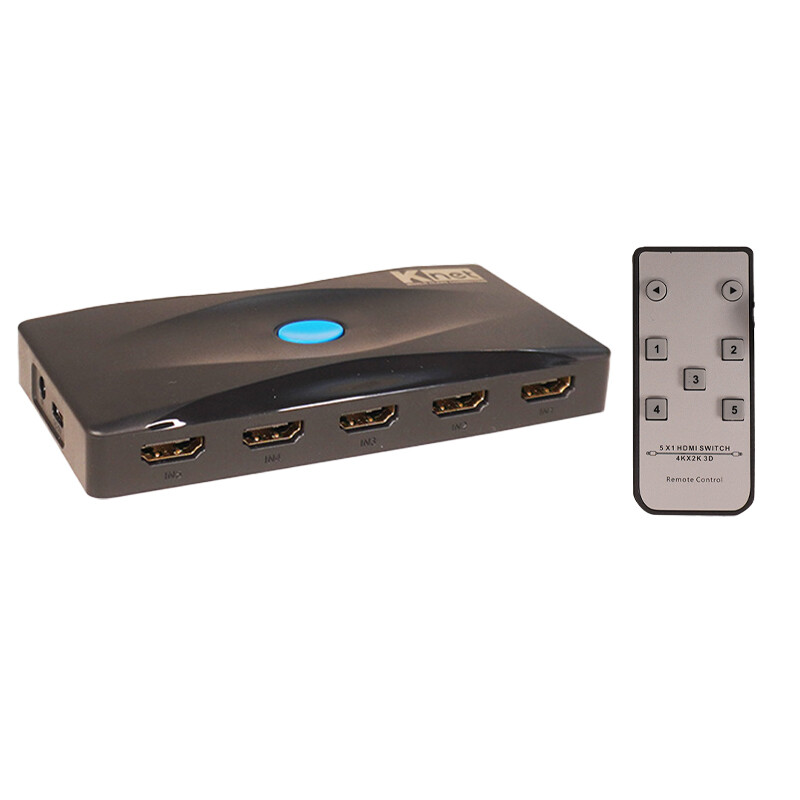 سوییچ 5 پورت HDMI کی نت K-S725 + ریموت کنترل